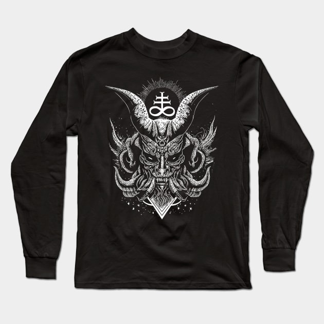 Leviathan Cross Demon Long Sleeve T-Shirt by TORVENIUS